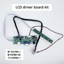 lcd driver board kit for M170ETN01.1 M190PW01V8 T215HVN01.1 VGA HDMI input(Constant current integrated in 1 board