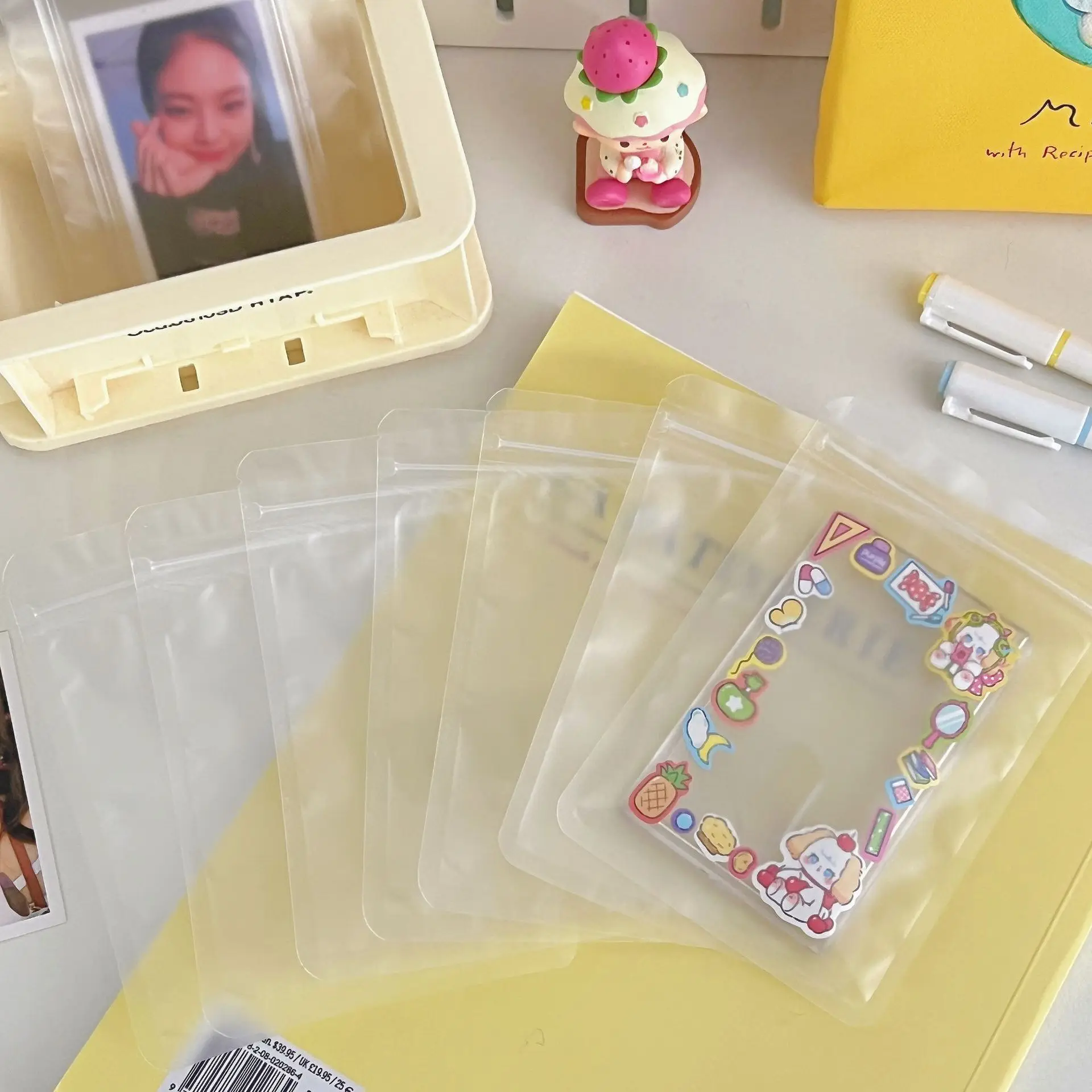 50 Stück matte selbstklebende Beutel, transparente Lebensmittelverpackungsbeutel, Süßigkeiten-Versiegelungsbeutel, Früchtetee-Versiegelungsbeutel – Detail 10
