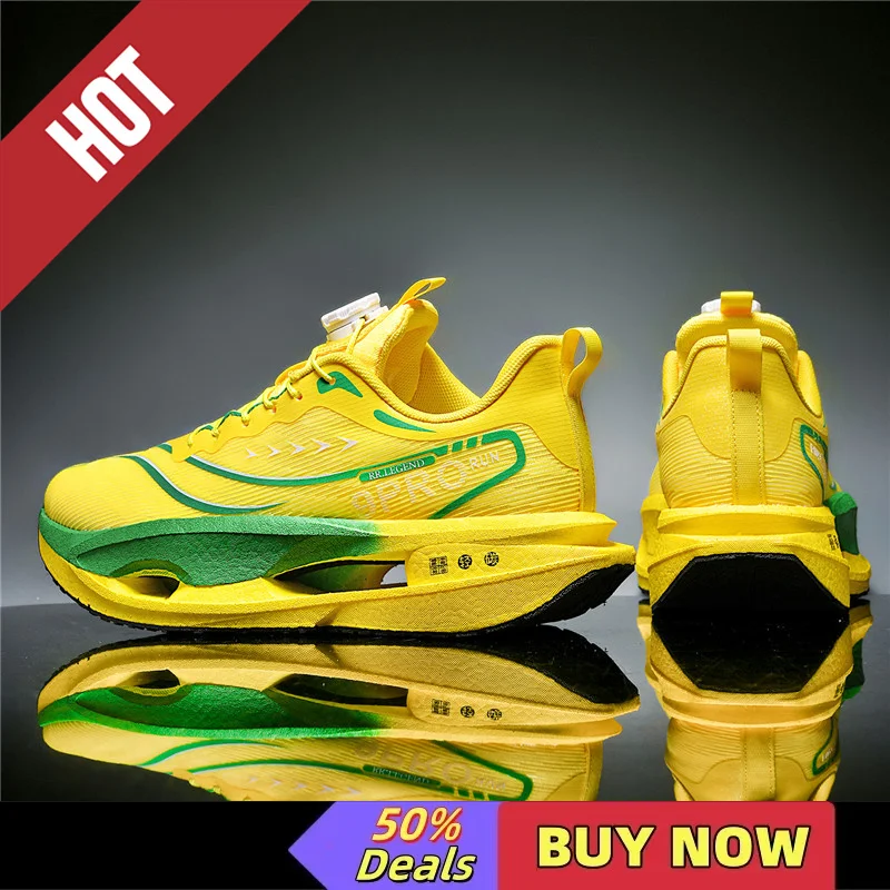 

Men's Running Shoes Professional Carbon Plate Marathon Athletic Sneakers Sports Shoes Outdoor Brand Leisure Tennis Shoes Women