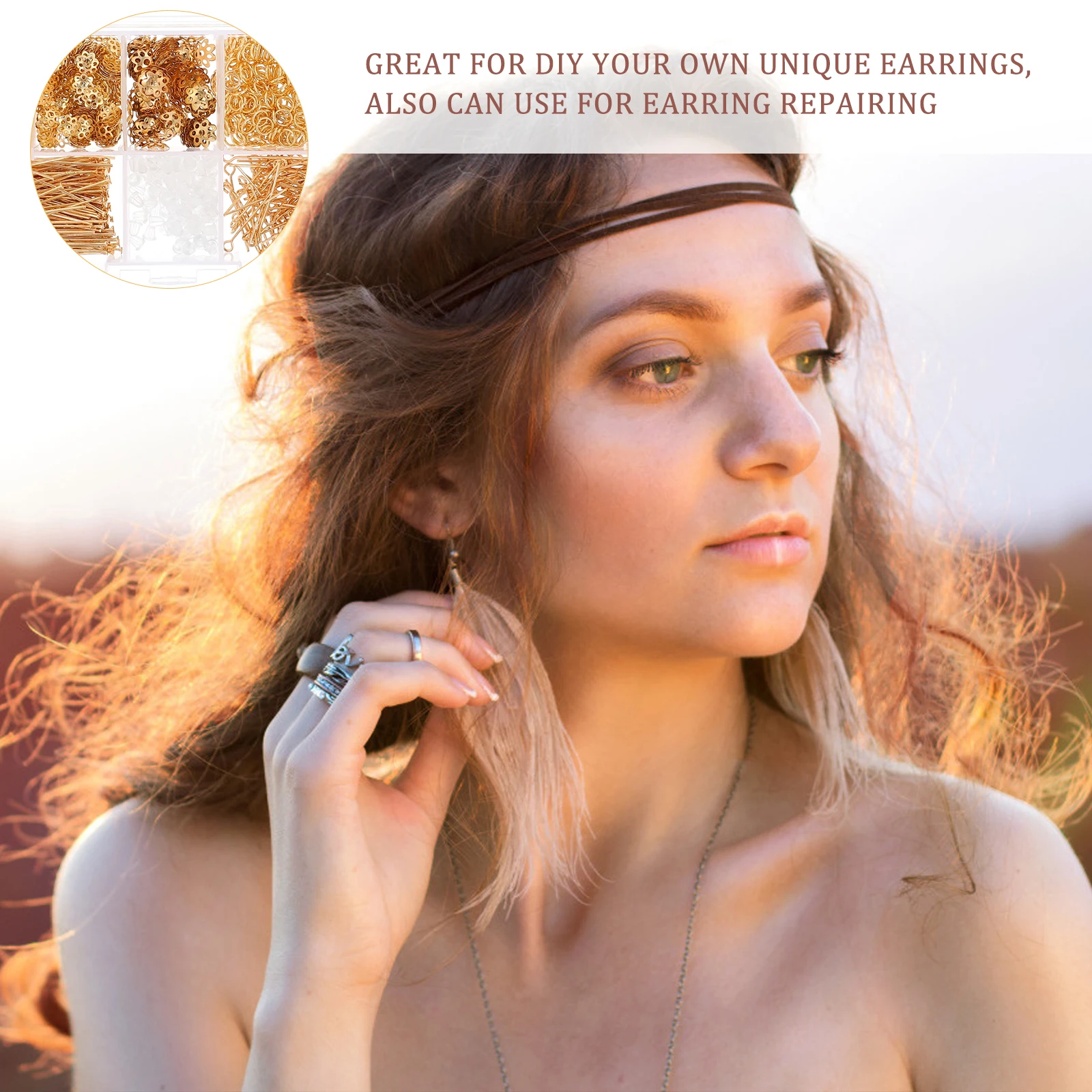 1 Box Earring Making Kit For Women Diy Earrings Supplies Complete Set Ear Jewelry Making Tools Craft Kit