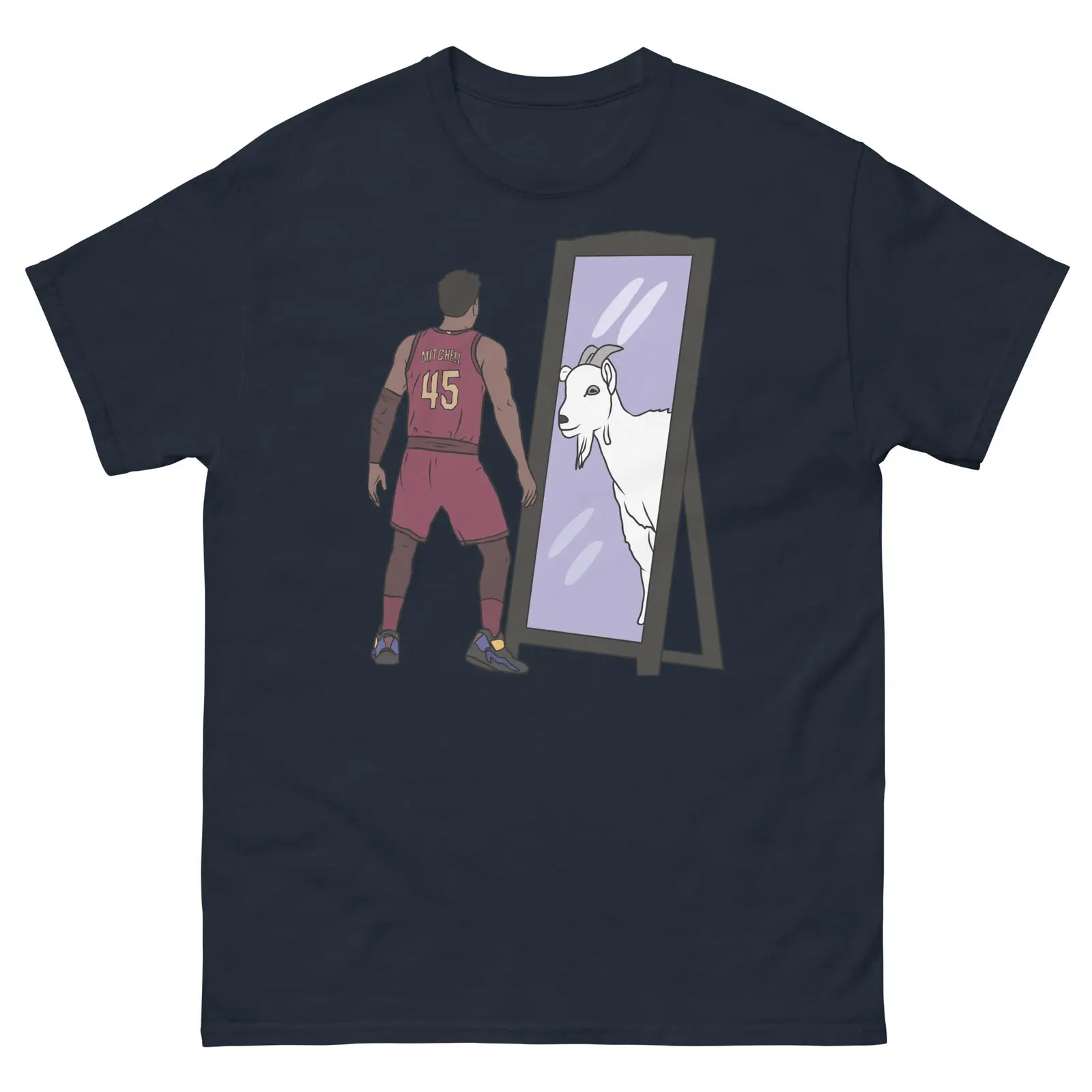 Donovan Mitchell Mirror GOAT T-Shirt