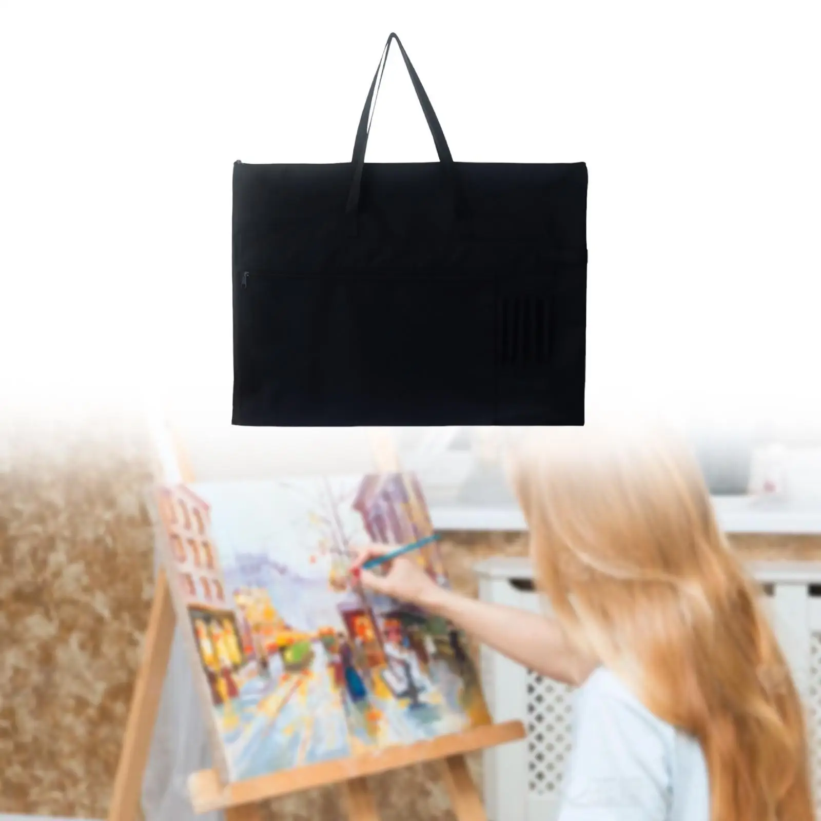 Art Portfolio Bag Heavy Duty Multiple Pockets Easy to Use Large Capacity Posters