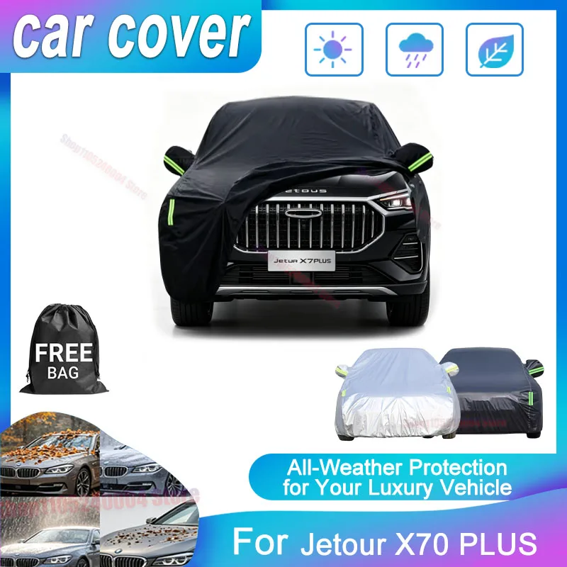 For Jetour X70 PLUS Oxford Cloth Full Car Cover, Outdoor Waterproof Dustproof Anti-UV Sun Snow Protection Exterior Accessories
