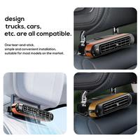 Portable Car Seat Fan 3 Speeds Adjustable Car Seat Headrest Fan USB Powered Car Neck Cooler for Front Rear Seat Passenger