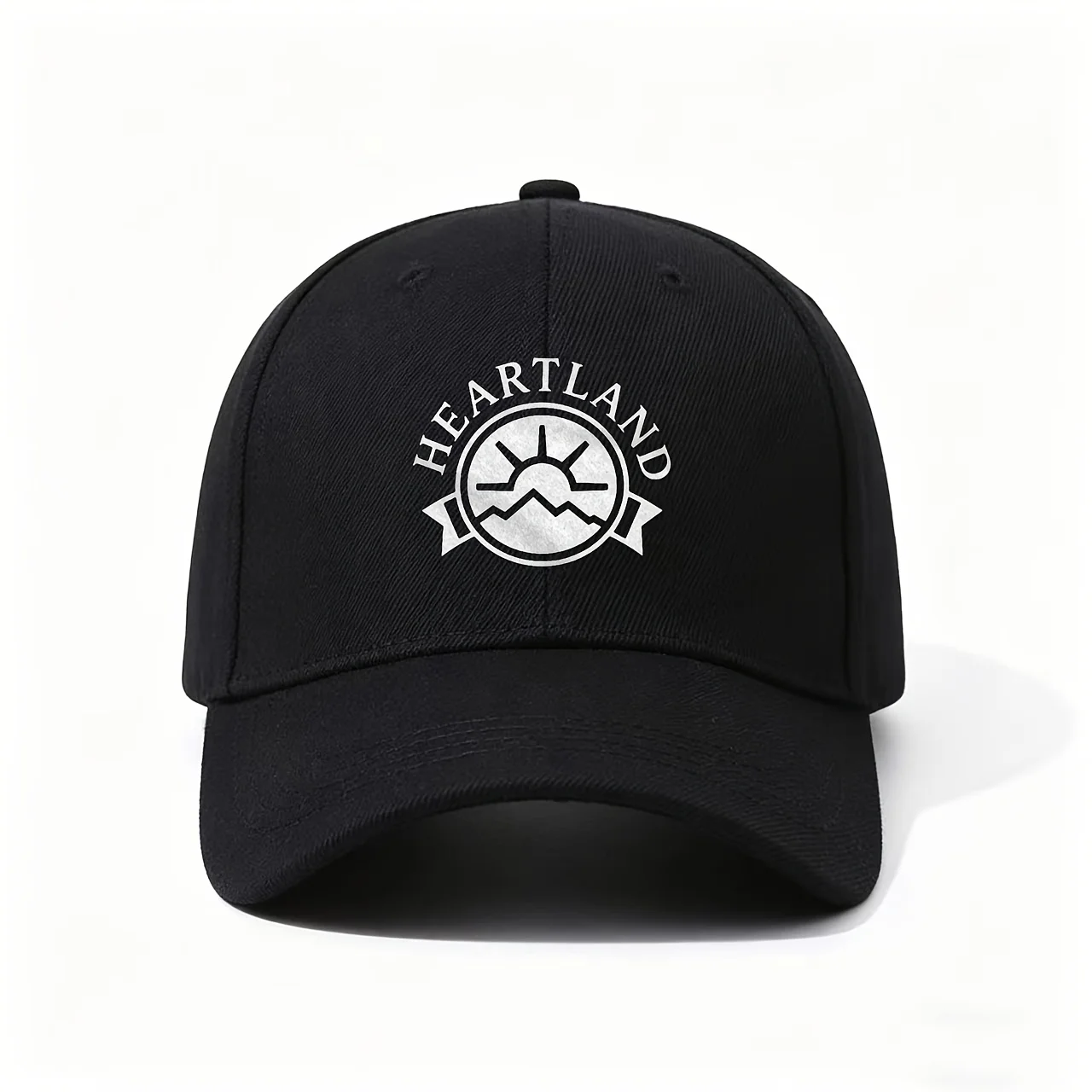 HEARTLAND Logo Baseball Cap for - Adjustable Lightweight Cap with Sun & Mountain Design, Rustic Midwest Style Suitable for Count