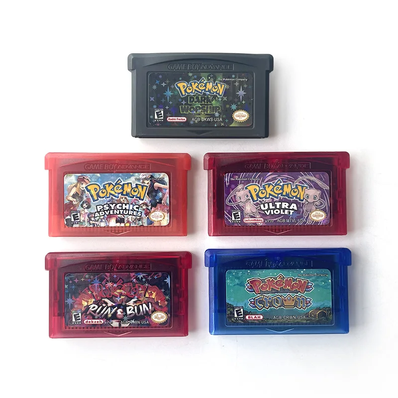 USA-Version Rom Hack Englisch Pokemon Lazarus Ultra Violet Run & Bun Unbound Spielmodul GBA Videospielkonsole für GBA