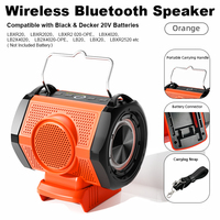 18V 20V Bluetooth Speaker for Milwaukee/Makita/Dewalt/Bosch/Craftsman/Black&Decker USB Type-C Port, Loudspeaker Amplifier Player