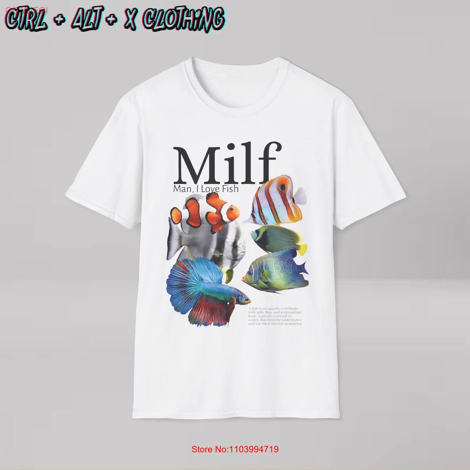 MILF man I love fish shirt funny novelty