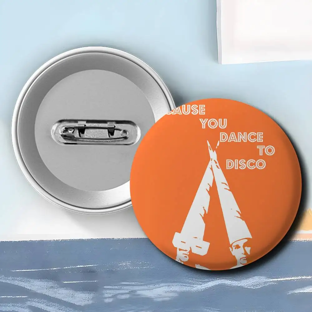 Music P-Pet Shop Boys Band Badges Round Exquisite Badge Brooches Creative Pins For Clothes Hat Backpack Gift Accessories