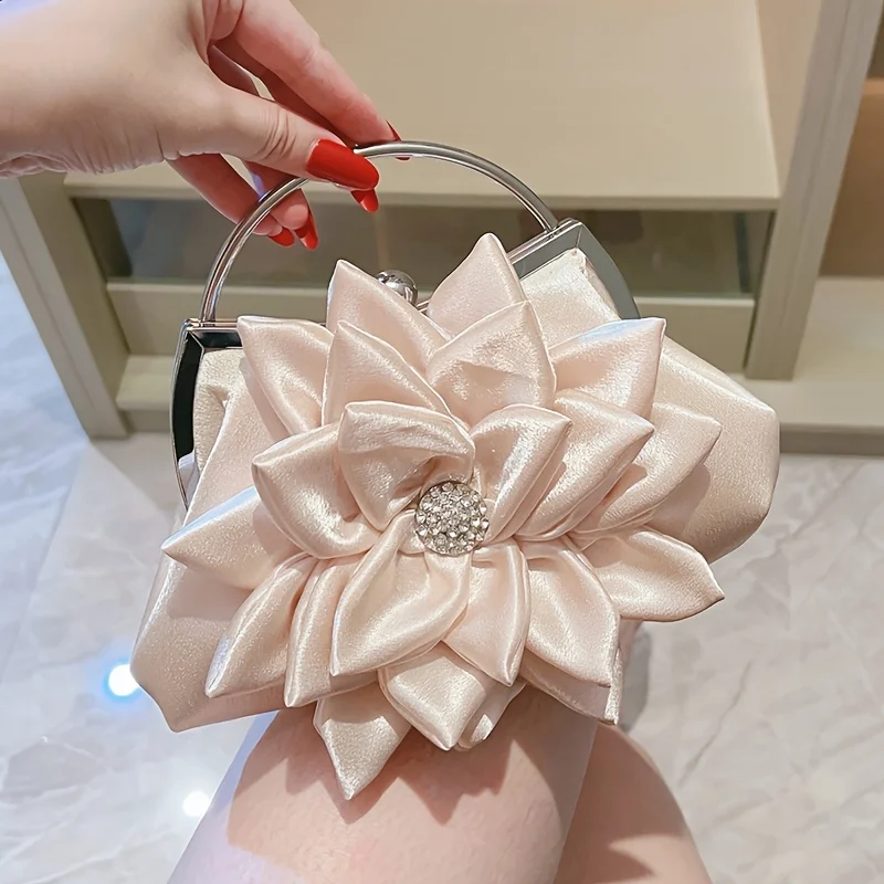 New Stock Vintage Chinese Style Floral Handbag Evening Bag Women'S Hand-Carried Bouquet Bag Wedding Party Cheongsam Bag
