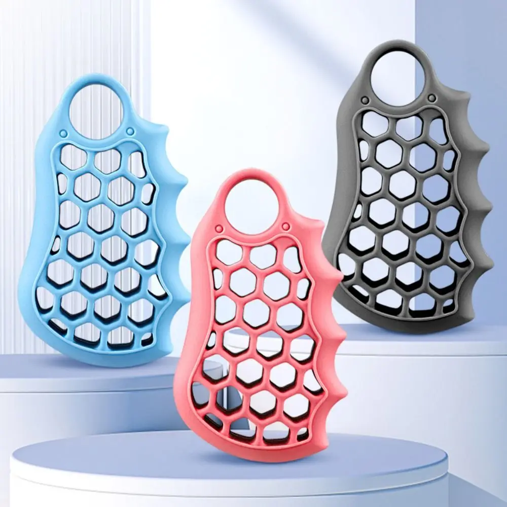 Honeycomb Grip Strength Trainer with Carrying Ring Hexagonal Finger Strength Exerciser 20/40/60LB Silicone