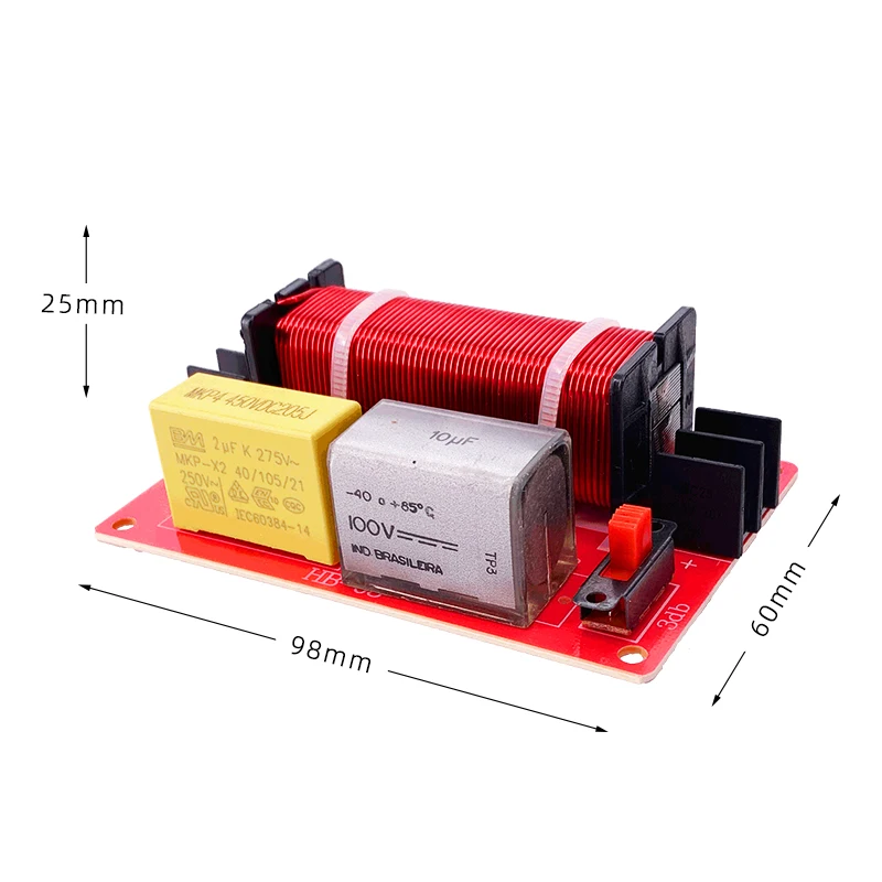 Professional 8 inch Full Range Frequency Divider Crossover Network Speaker LCR Passive Audio Wave Notch Filter Board WEAH HB03