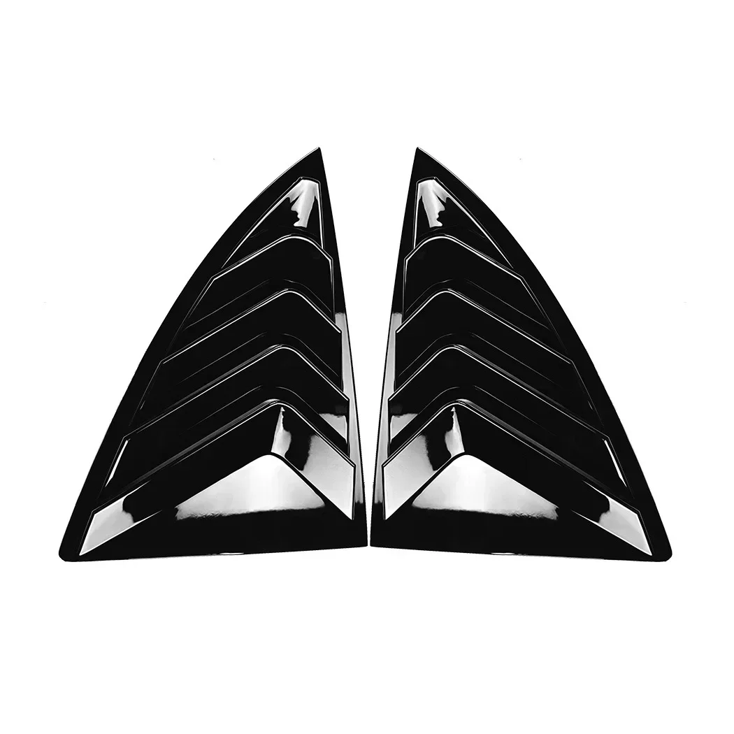 Rear Triangle Window Shutters Triangle Sunshade Modified  Patch Shark Gill For Tesla Model Y 2019-2024