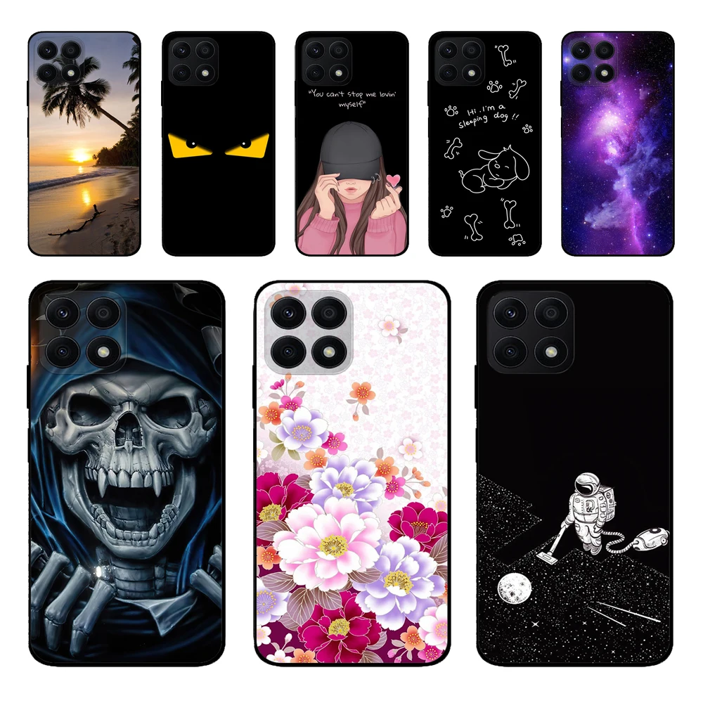 For Huawei Honor X8A Case Cover Marble Transparent Silicone Soft TPU Phone Fundas Case For Huawei Honor X8A Coque Shell Bumper