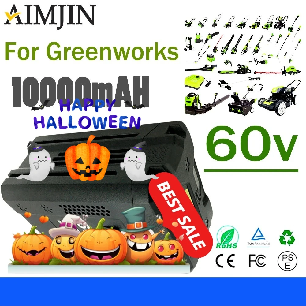 

60V Applicable Greenworks 10000mAH BLF442 CSC404 CSF401/405 82CS27 82CS34 82BH22 82BD250 Power Tool Battery