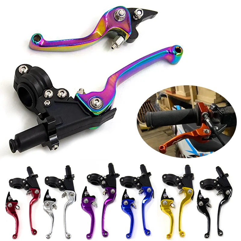 1 Pair Universal Motorcycle Clutch Brake Handle Drum Lever Off-road Vehicle Handlebar Clutch Bull Horn For ASV CRF YZF XR CQR