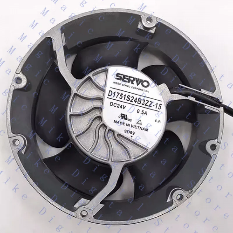 UU  for SERVO D1751S24B3ZZ-15 DC24V 0.5A 17CM 3-Wire Inverter Cooling Fan