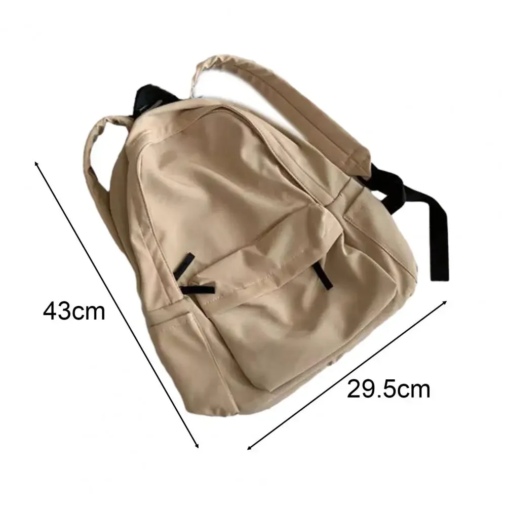 Mochila de viaje impermeable para mujer, morral con doble correa, bolsillos para botella de agua, mochila escolar para estudiantes