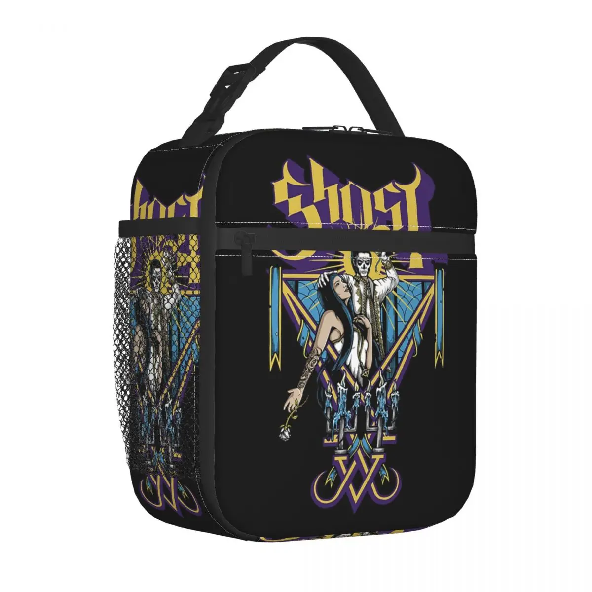 Swedish Rock Band Horror Ghost Insulated Lunch Tote Bag for Women Resuable Thermal Cooler Food Lunch Box School