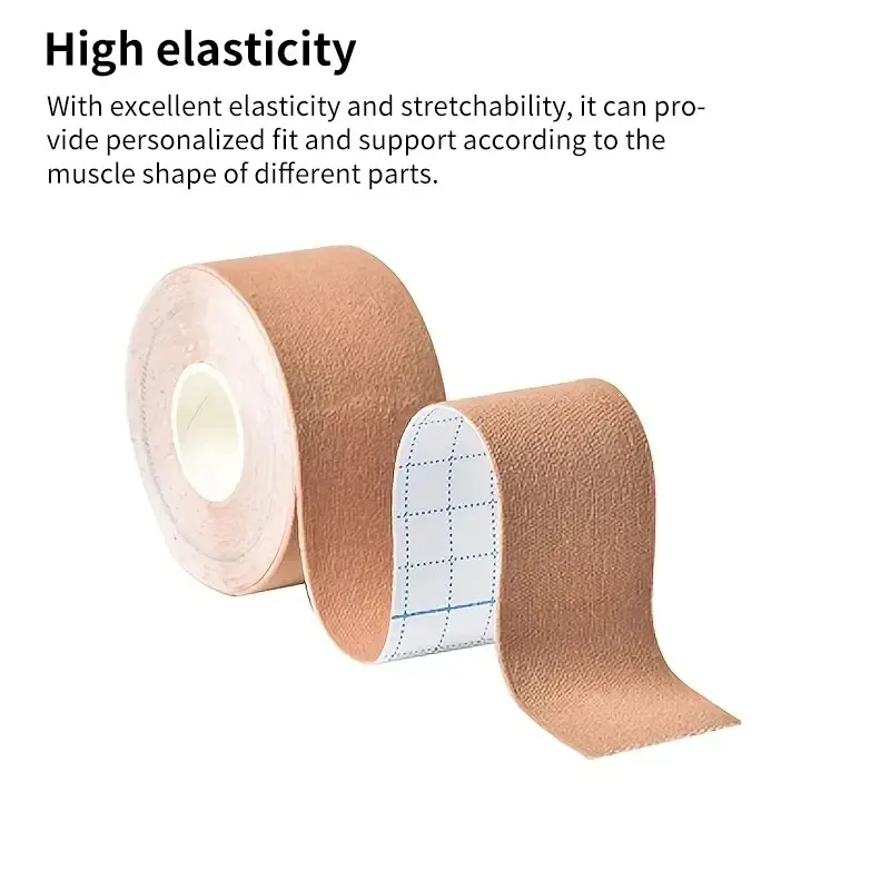 1roll Muscle Patch Intramuscular Patch Elastic Bandage Chest Lifting Patch Knee and Elbow Fitness Protective Equipment Tape