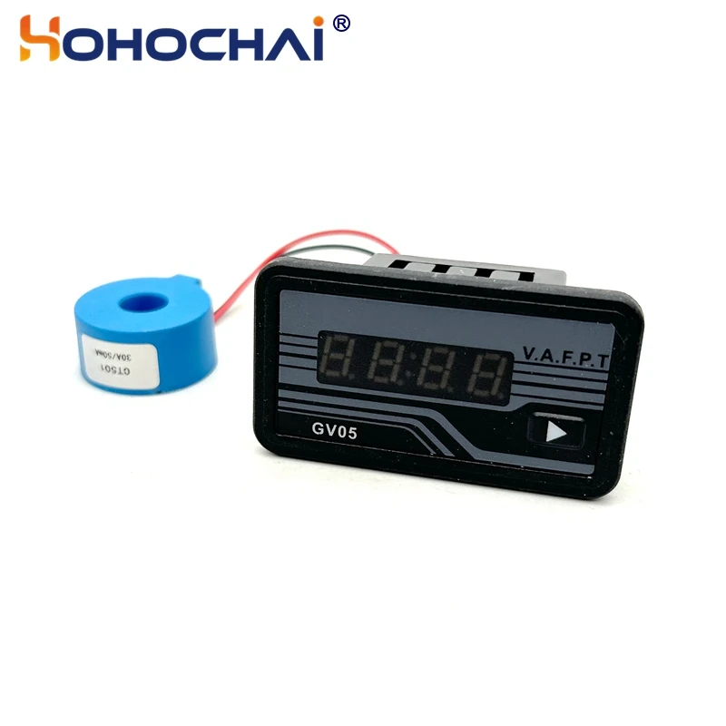 Genset Parts GV05 Generator Digital Voltage Current Time Power Frequency Monitoring Meter AC220V ﻿