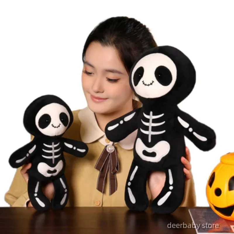 

Hot Sale 28/40cm Cartoon Skull Man Halloween Ghost Plush Toy Stuffed Cotton Doll For Children Gift