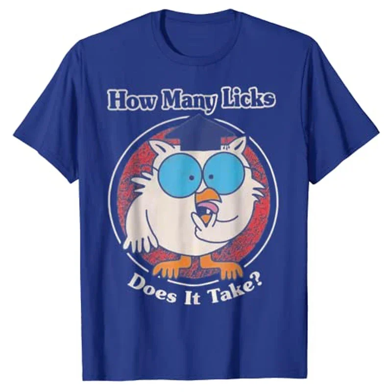 Funny How Many Licks Does It Take T-Shirt Men's Mr Owl How-Many-Licks Tee Tops Sexy Suggestive Sucking Lips Aesthetic Clothes