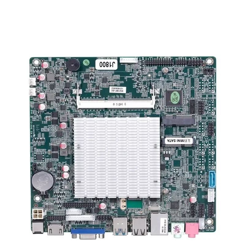 BOLRZO Celeron J1900 J1800 Fan/Fanless Mini ITX main board with SATA MSATA Mini PCIE SIM slot for industrial PCs