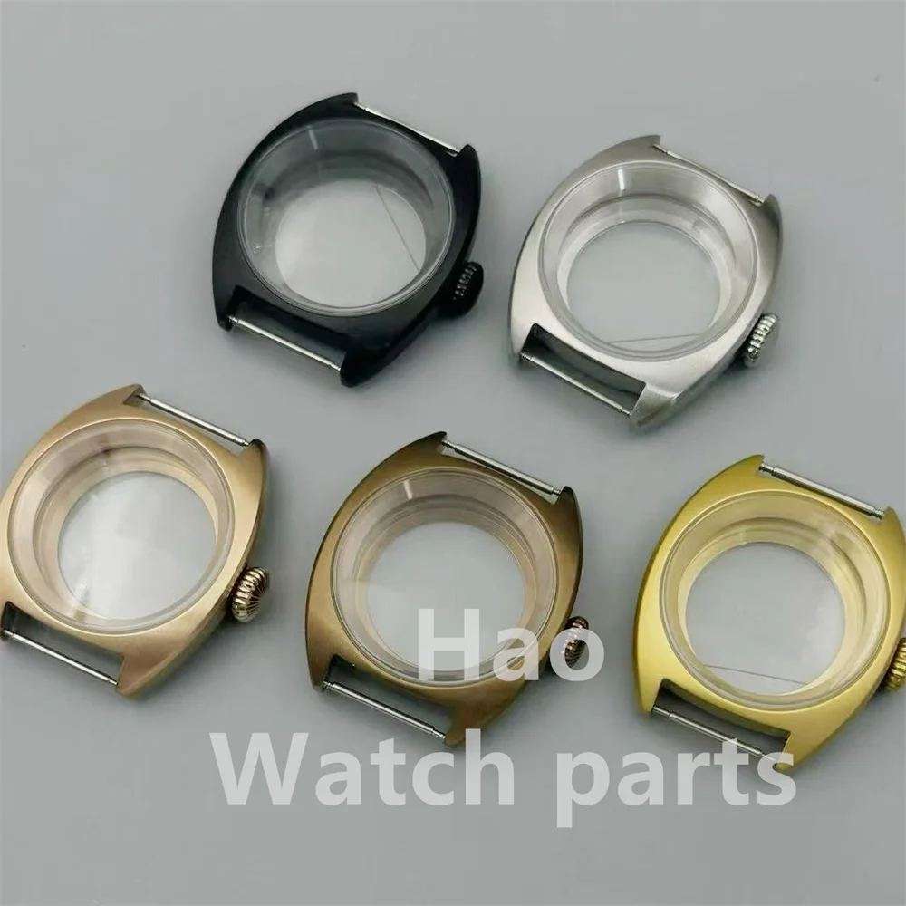 تاج كبير/تاج صغير مقبب مزدوج من زجاج الياقوت 36 مللي متر/39 مللي متر حافظات ساعة تناسب NH34 NH35 NH36 ETA2824 PT5000 حركة بواسطة Anny Whtch S