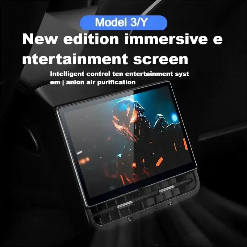 

for Tesla Model 3/Y 8.66 "rear Android Entertainment Display Supports The Original Car Air Conditioning Control Smart Display