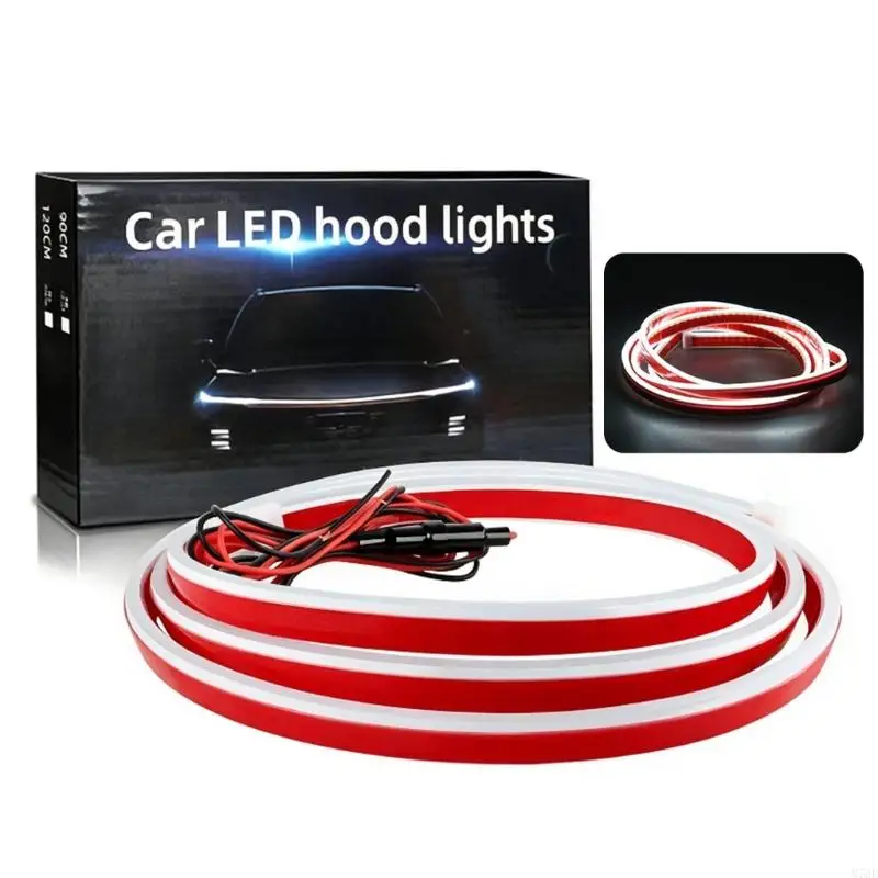 M76E Motorhauben-Akzentbeleuchtung, 71 Zoll flexible dynamische LED-Lampe für 12-V-Fahrzeuge – Detail 2