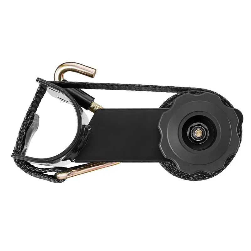 

Ladder Rack Ratchet Straps, 1.87-2 in Black Round Tube Mount, 1.5 in Wide x 7.4 ft Long Black Ladder Rack Straps with Double J-Hooks, 500 lbs Load Heavy Duty, Cargo Buckle Lock Strap (2 Pack)
