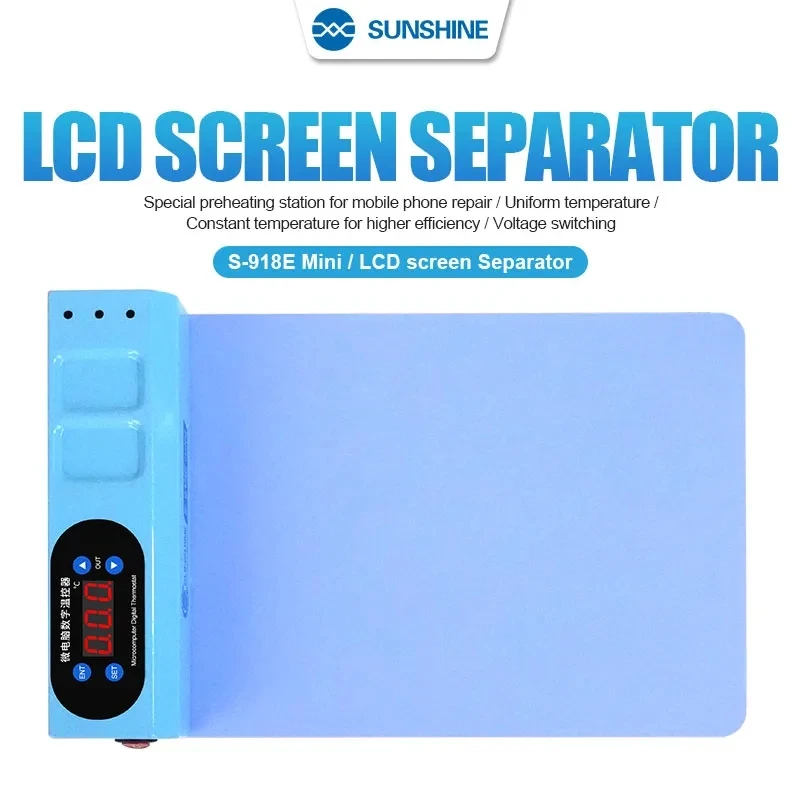 SUNSHINE S-918E MINI LCD Screen Separate Heating Stage Separator Repair Tool for Iphone Samsung Mobile Phone Ipad Tablet