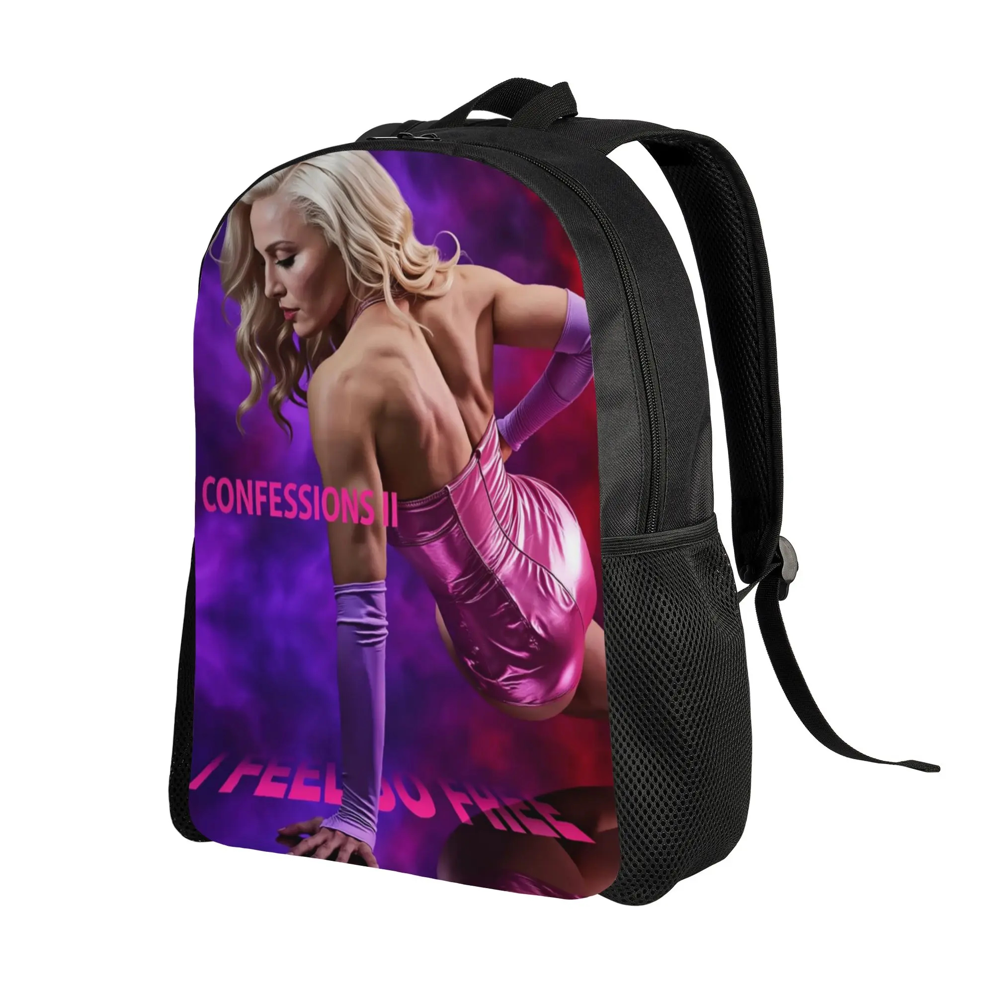 I Feel So Free Backpack Male M-MadonnaS Pattern Backpacks Polyester Stylish High School Bags Travel Custom Rucksack
