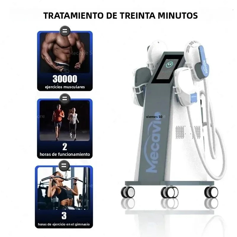 Commercial RF Body Machine Electric Professional Fat Burning Slimming Muscle Stimulator 6500W 5Handles Efficient Safe Convenient