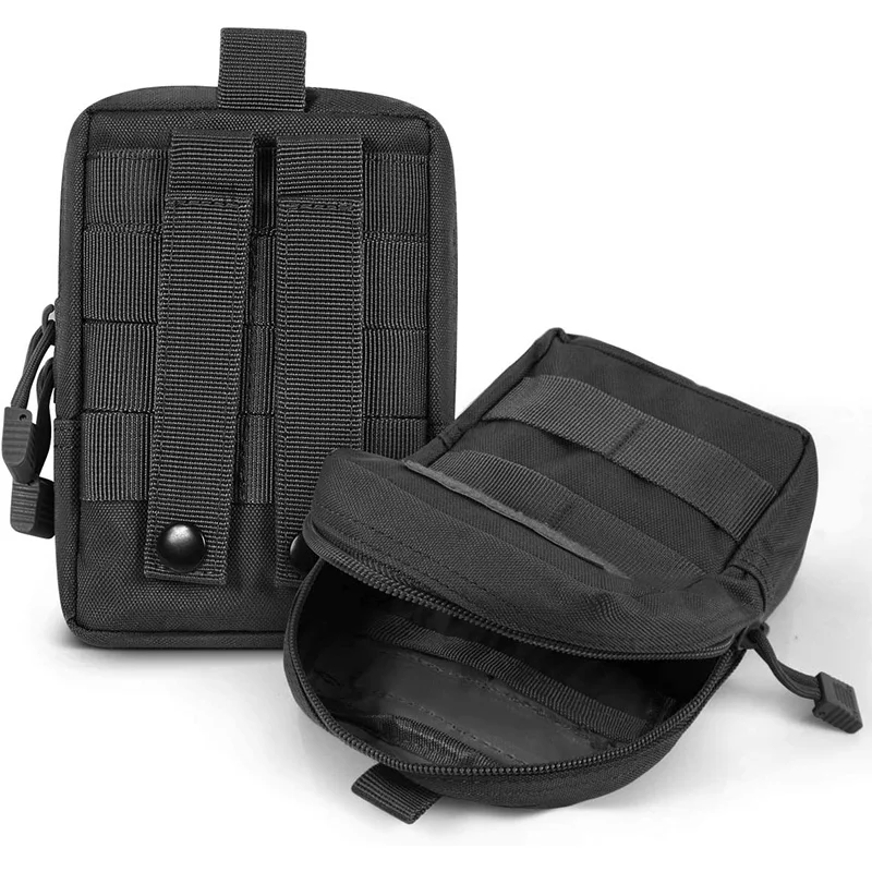 Molle-Poudres à décharge pliables, sac de taille EDC, sac de chasse, poudres de téléphone, chute de Magagzine, accessoires de poche de munitions