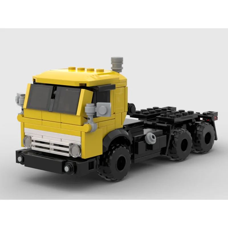 moc-67587-new-classic-semi-truck-building-block-model-560-parts-creative-boys-children's-birthday-building-block-toy-gift