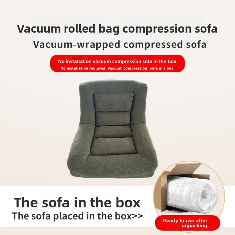 

Lazy Sofa Bed Compact Foldable Single Leisure Couch for Small Space Home Bedroom Balcony