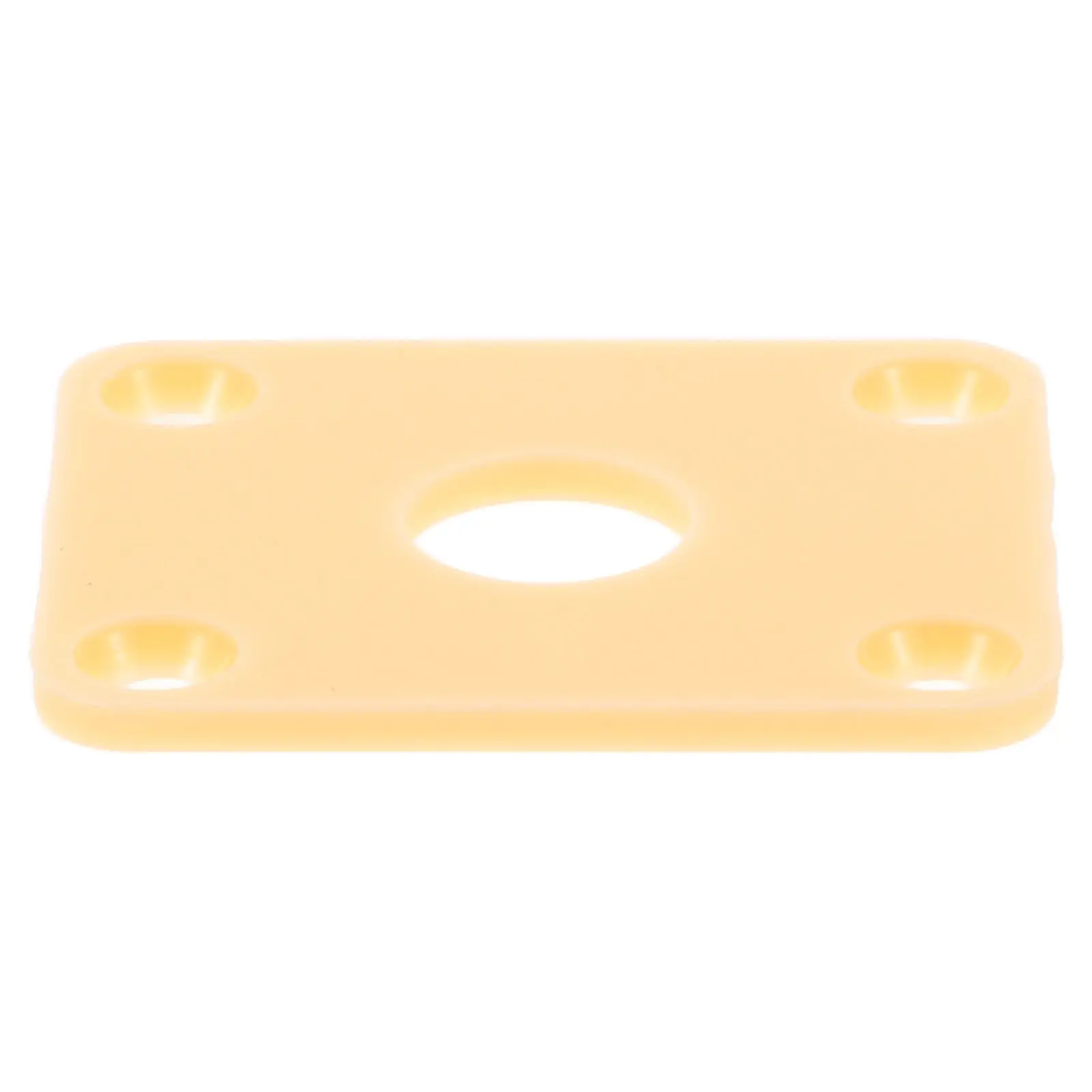 Plastic Guitar Jack Plate for Electric Guitar Bass Input Output Socket Cover Rectangular Mounting Plate Easy Installation Dust
