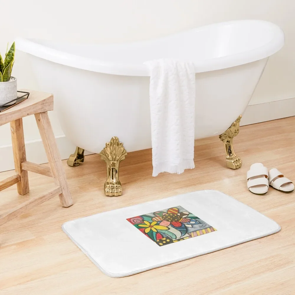 

Blossoms of Love Bath Mat Bathroom Shower Curtain Rugs Baths Washable Non-Slip Kitchen Rug Toilet Accessories Bathroom Mat