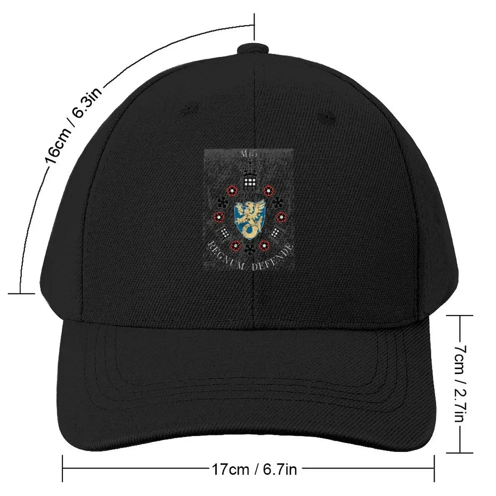 MI5 British Intelligence Security Service Distressed Baseball Cap Icon Horse Hat party Hat Streetwear Ladies Men's