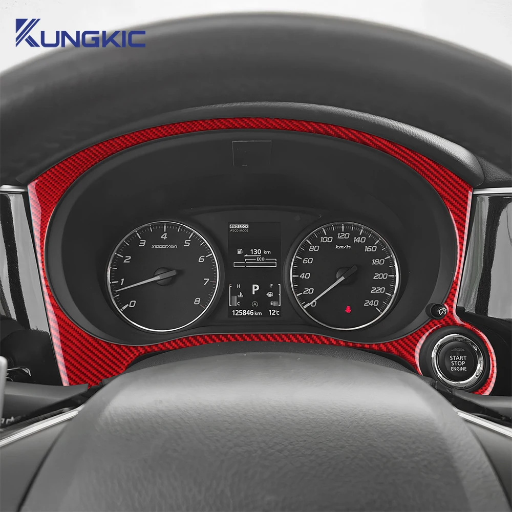 

For Mitsubishi Outlander 2013-2016 2017 2018 2019 2020 2021 Real Soft Carbon Fiber Sticker LHD Car Speed Star Stop Engine Frame