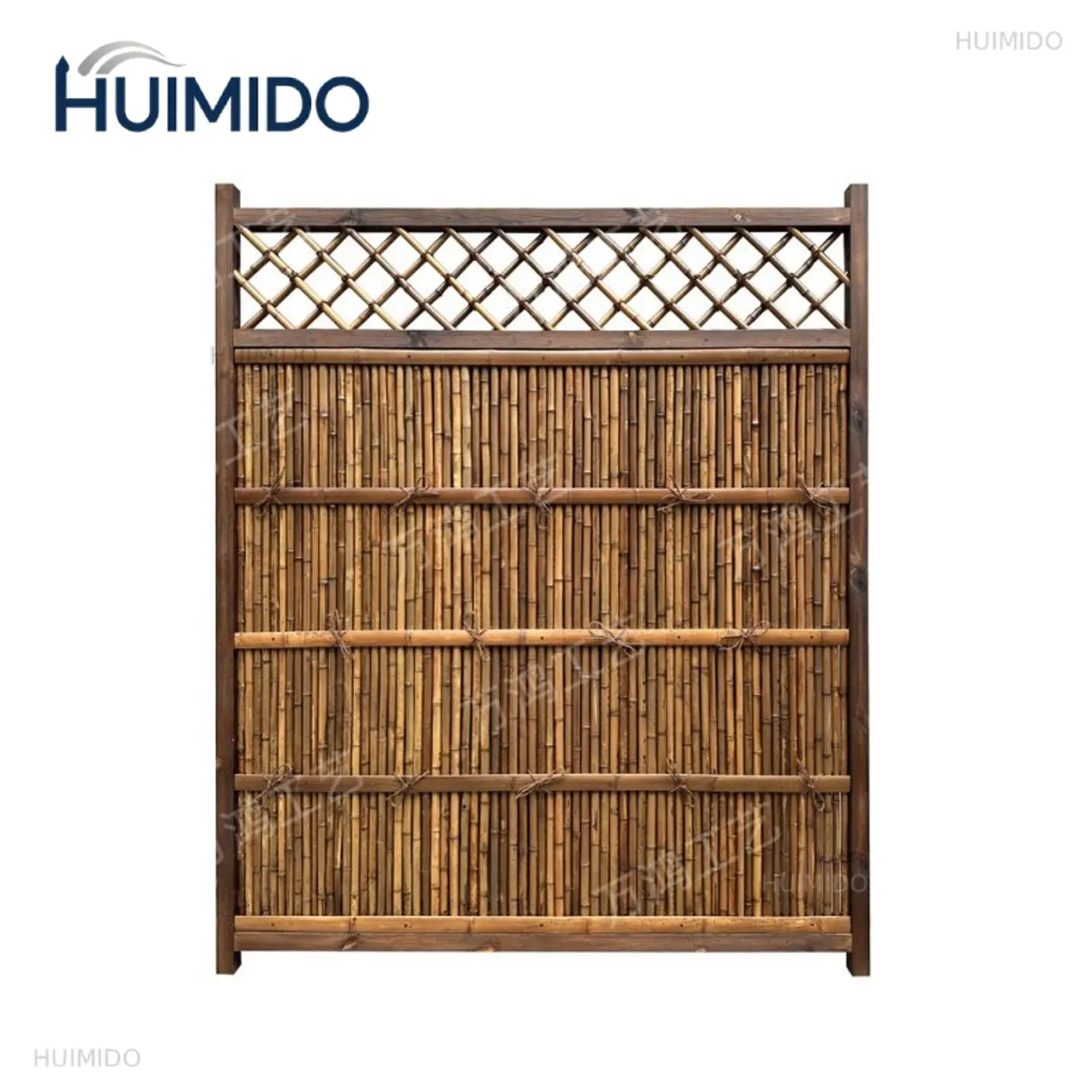 Japanese bambooscreen carbonized mesh hidden fence yard courtyard landscaping layout partition customization