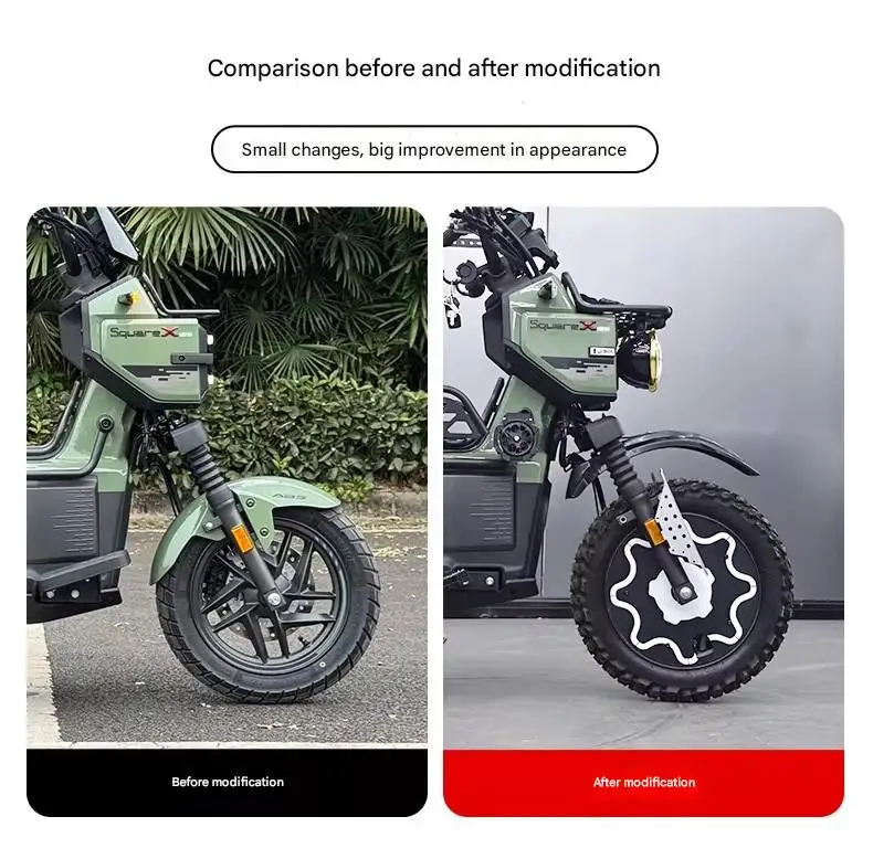 For SquareX125 Retro Wheel Cover, Front Wheel Disc Cover, and Accessories