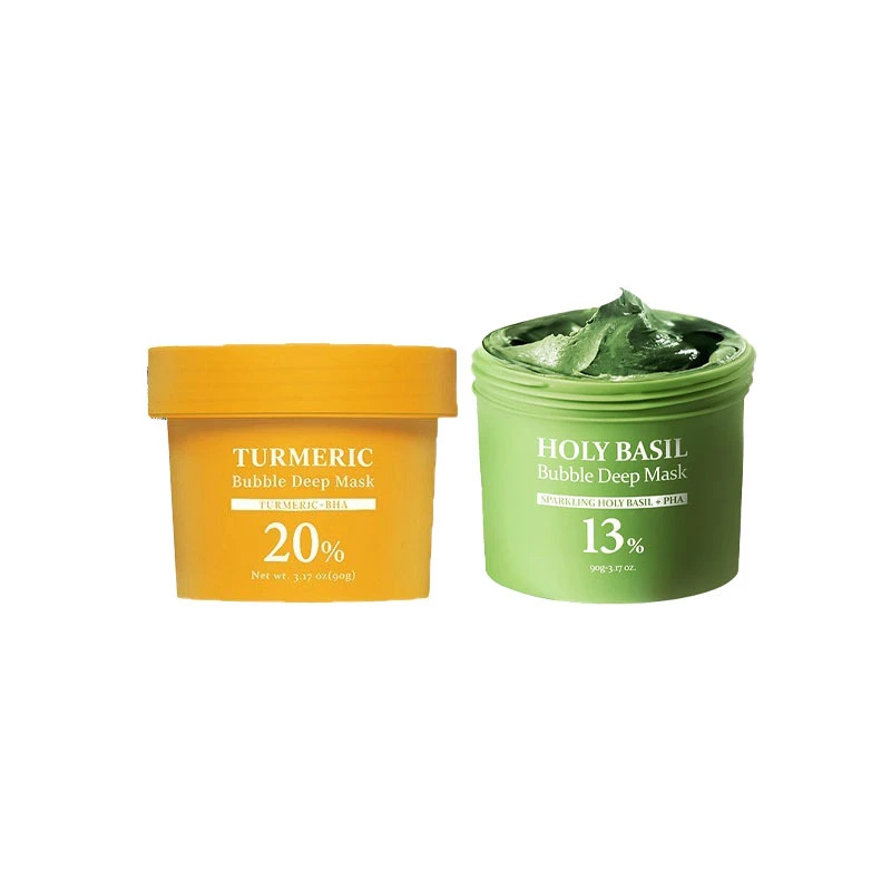 

Deep Pore Cleansing Facial Clay Mask Deep Clean Minimize Pores Holy Basil Gentle Exfoliating Face Mask Mud Mask Skin Care