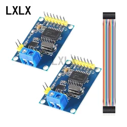 2PCS MCP2515 CAN Bus Module TJA1050 Receiver Module SPI Controller Interface Board with 10pcs 10 cm Male and Female Dupont Lines