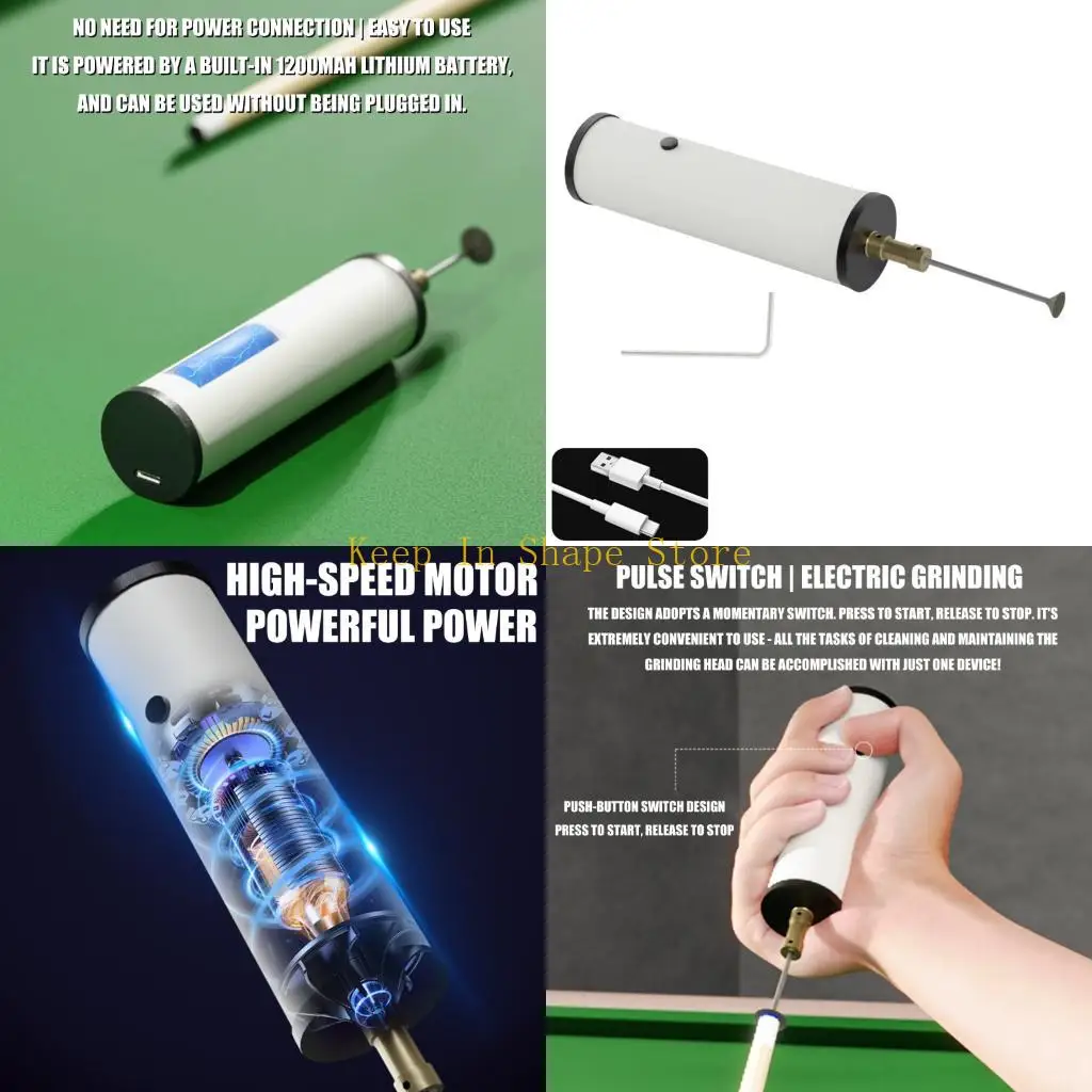 

U1JC Plastic Cue Tip Grinder Shaper Trimmer With Multiple Modes For Enhances Control