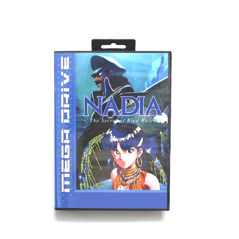 وصول جديد ناديا 16bit MD بطاقة الألعاب لمحرك Sega Mega Drive/ Genesis مع صندوق البيع بالتجزئة