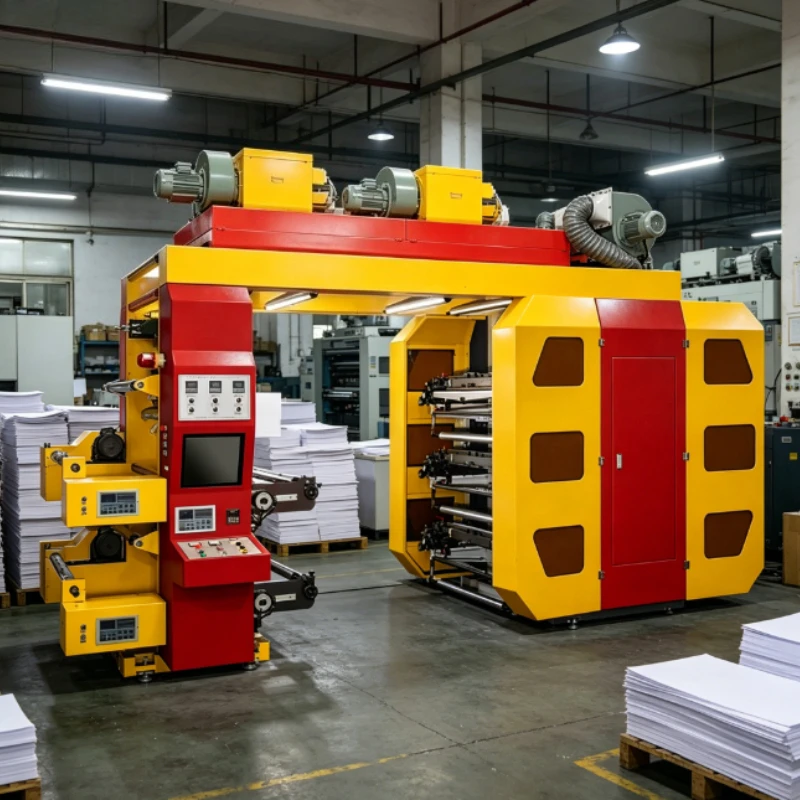 Customized Automatic Stack Type Roll Material 6 Color Flexographic Printers Flexo Printing Machine