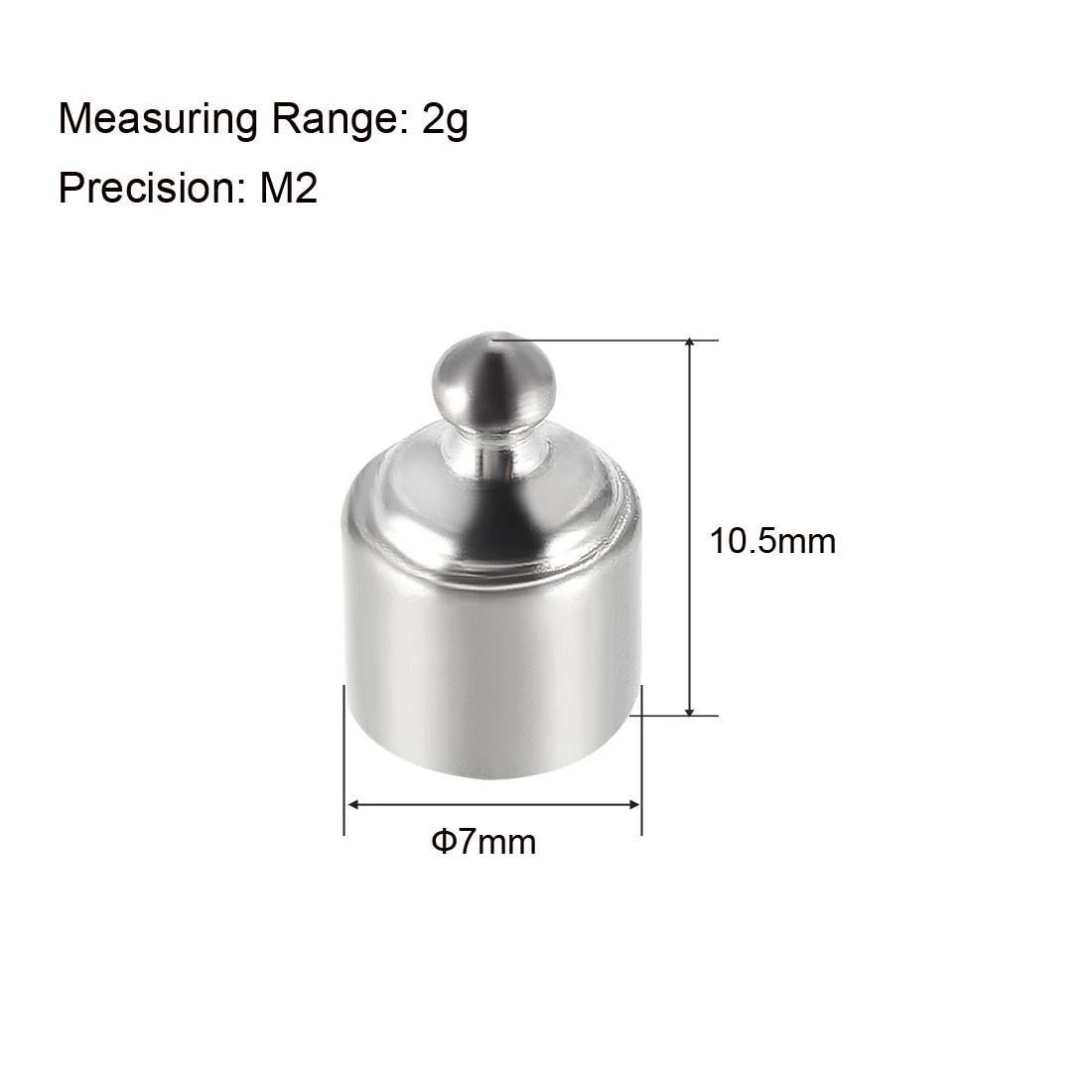 1g 2g 5g 100g 200g Gram Calibration Weight M2 Precision Chrome Plated Steel Weight Measurement Tools for Precision Balance Test